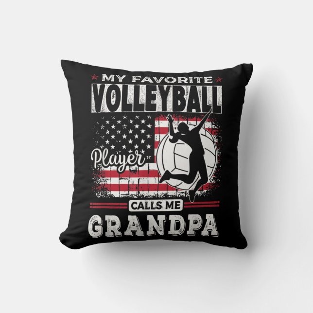 Mannen Mijn favoriete Volleybalspeler roept me op  Kussen (Voorkant)