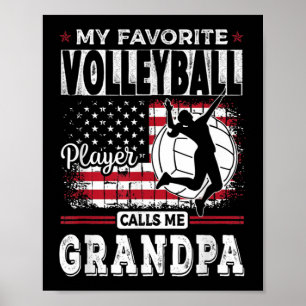 Mannen Mijn favoriete Volleybalspeler roept me op Poster