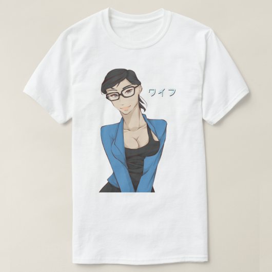 Mannen Mijn favoriete Waifu Mia Khalifa Funny Grap T-shirt (Design voorkant)