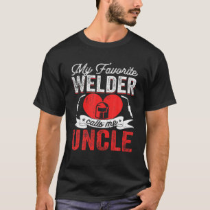 Mannen Mijn favoriete Welder noemt me oom Welding  T-shirt