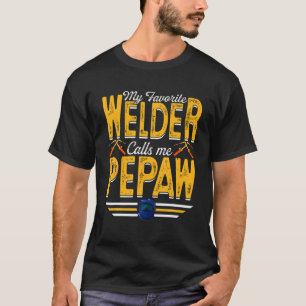 Mannen mijn favoriete welker noemt me pepaw Weldin T-shirt