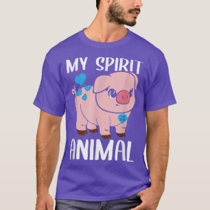 Mannen Mijn Geest Varkens I houdt van papa Heart V T-shirt
