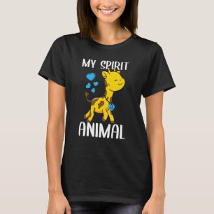 Mannen Mijn Geestelijke Giraffe Ik hou van papa He T-shirt