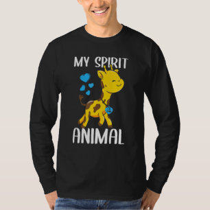 Mannen Mijn Geestelijke Giraffe Ik hou van papa He T-shirt