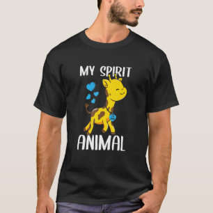 Mannen Mijn Geestelijke Giraffe Ik hou van papa He T-shirt