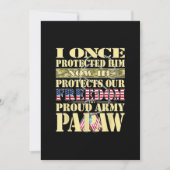 Mannen mijn kleinzoon is een soldaat van het leger kaart (Voorkant)