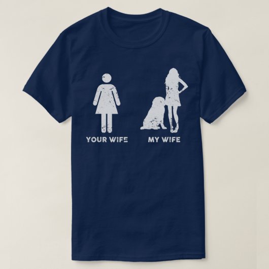 Mannen mijn Leonberger je cadeau voor mijn vrouw T-shirt (Design voorkant)