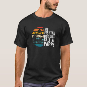 Mannen Mijn Visvrienden Noemen Me Papps Visser Va T-shirt