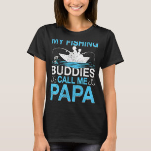 Mannen Mijn visvrienden noemen papa visvader T-shirt