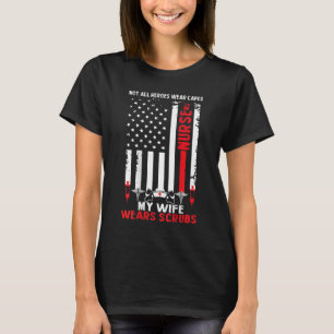 Mannen mijn vrouw draagt scheuren door de Amerikaa T-shirt