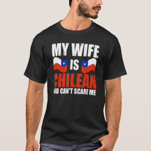 Mannen mijn vrouw is Chileens je kan me Chili niet T-shirt
