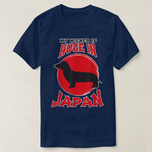 Mannen mijn vrouw is enorm in Japan, Hilarious Dac T-shirt (Design voorkant)