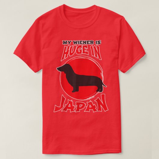 Mannen mijn vrouw is enorm in Japan, Hilarious Dac T-shirt (Design voorkant)