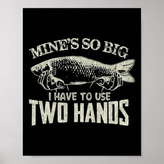 Mannen mijnen zo groot dat ik twee handen moet ge poster (Voorkant)