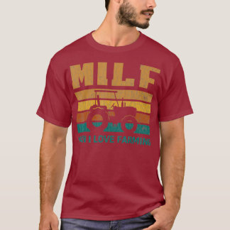 Mannen MILF Man Ik hou van Farming Funny Farmer Gi T-shirt