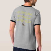 Mannen milieu T-shirt Custom Text Fish Shirt (Achterkant)