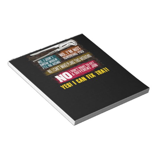 Mannen Millwright Novelty Gift T-Shirt voor Dads Notitieblok (Schuin)