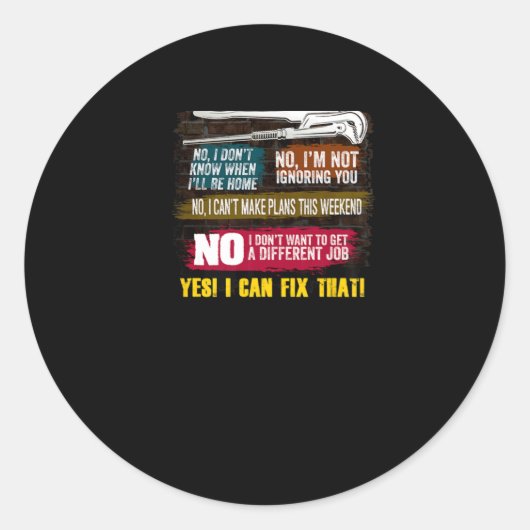 Mannen Millwright Novelty Gift T-Shirt voor Dads Ronde Sticker (Voorkant)