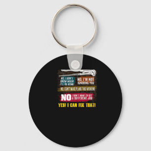 Mannen Millwright Novelty Gift T-Shirt voor Dads Sleutelhanger