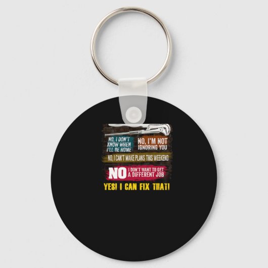 Mannen Millwright Novelty Gift T-Shirt voor Dads Sleutelhanger (Voorkant)