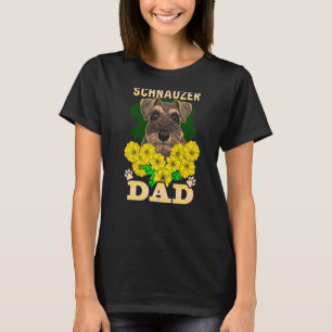 Mannen Miniatuur Schnauzer Dogs Mannen Schnauzer D T-shirt