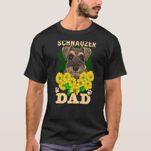 Mannen Miniatuur Schnauzer Dogs Mannen Schnauzer D T-shirt