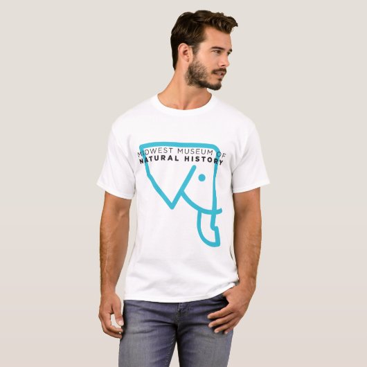 Mannen MMNH, groot, elefant T-shirt (Voorkant volledig)