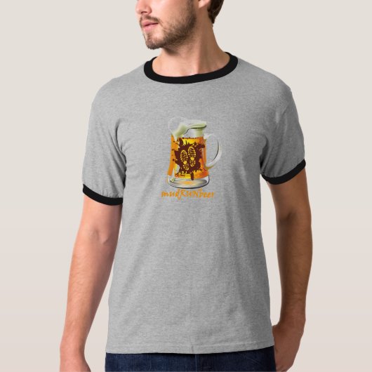 Mannen modderRUNbier Gear T-shirt (Voorkant)