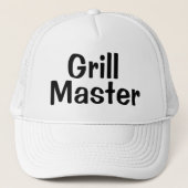 Mannen Mode Baseball GRILL MASTER Trucker Pet (Voorkant)