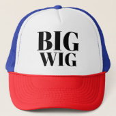 Mannen Mode Funny Novelty Baseball BIG WIG Trucker Pet (Voorkant)