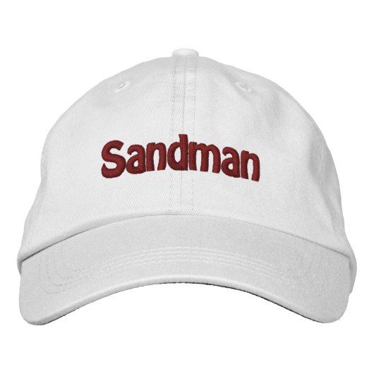 Mannen Mode Funny Novelty Golf SANDMAN Geborduurde Pet (Voorkant)