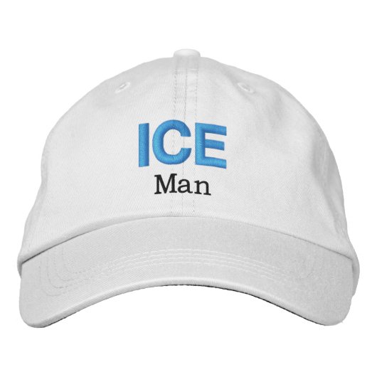 Mannen Mode Grappige Nieuwigheid Golf IJSMAN Geborduurde Pet (Voorkant)