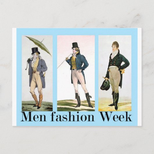 Mannen mode.jpg briefkaart (Voorkant)