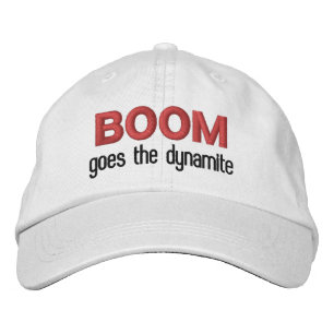 Mannen Mode Novelty Golf BOOM GEEFT DE DYNAMITE Geborduurde Pet