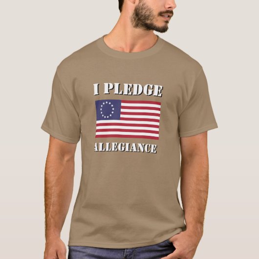 Mannen Mode Novelty I PLEDGE ALLEGIANCE T-shirt (Voorkant)