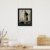 Mannen Mode/Revel Art Deco Poster (Keuken)