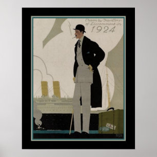 Mannen Mode/Revel Art Deco Poster