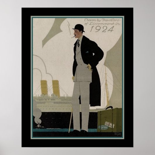 Mannen Mode/Revel Art Deco Poster (Voorkant)