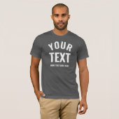 Mannen Modern Elegant Korte Mouw Asfalt Grijs Best T-shirt (Voorkant volledig)
