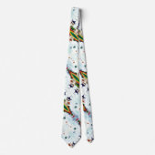 Mannen Modern Fantasy Silk Print Stropdas (Voorkant)