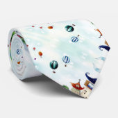 Mannen Modern Fantasy Silk Print Stropdas (Opgerold)