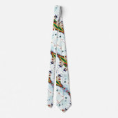 Mannen Modern Fantasy Silk Print Stropdas (Achterkant)