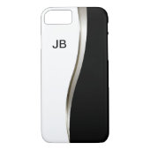Mannen Modern Monogram Case-Mate iPhone Case (Achterkant)