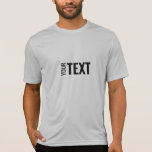 Mannen Modern Sport-Tek Activeslijtage T-shirt<br><div class="desc">Voeg hier Jouw tekst toe aan de Mannen Sjabloon Sport-Tek Concurrent Active Silver Grey T-Shirt.</div>