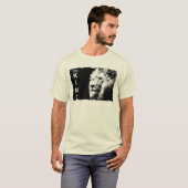 Mannen moderne rattenrots Sjabloon T-shirt (Voorkant volledig)