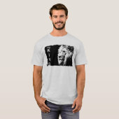 Mannen moderne T - shirts Lion Face Sjabloon Ash (Voorkant volledig)