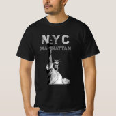 Mannen moderne T-shirts Nyc Manhattan Liberty Stat (Voorkant)