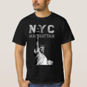 Mannen moderne T - shirts Nyc Manhattan Vrijheidsb (Voorkant)