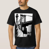 Mannen moderne T - shirts Vrijheidsbeeld Nyc New Y (Voorkant)
