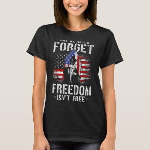 Mannen Mogen we de vrijheid nooit vergeten Int Fre T-shirt